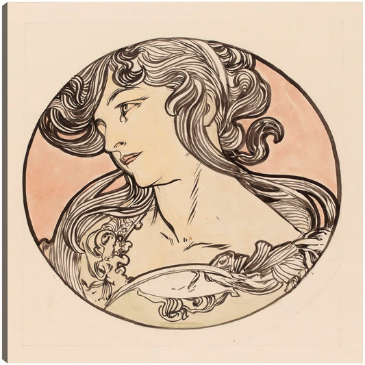 Vidriera para la fachada de la boutique Fouquet VII - Alphonse Mucha