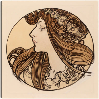 Vidriera para la fachada de la boutique Fouquet VIII - Alphonse Mucha