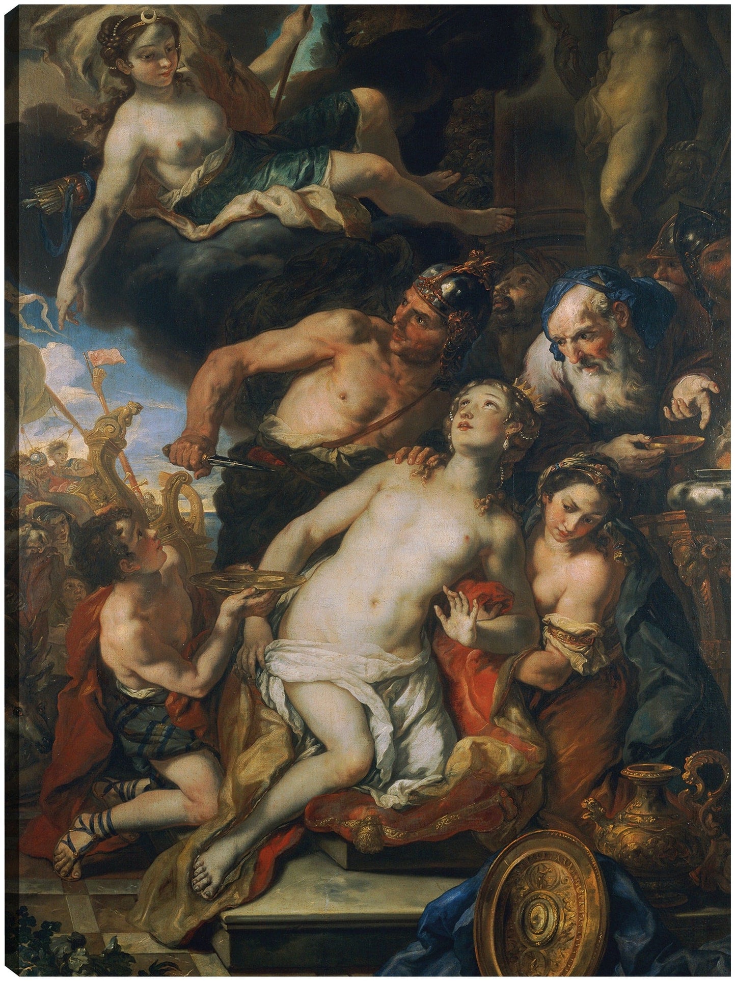 El sacrificio de Ifigenia (1690-1691) - Johann Michael Rottmayr