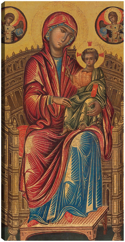 La Virgen y el Niño en un trono curvo, c. 1260/1280 - Constantinople