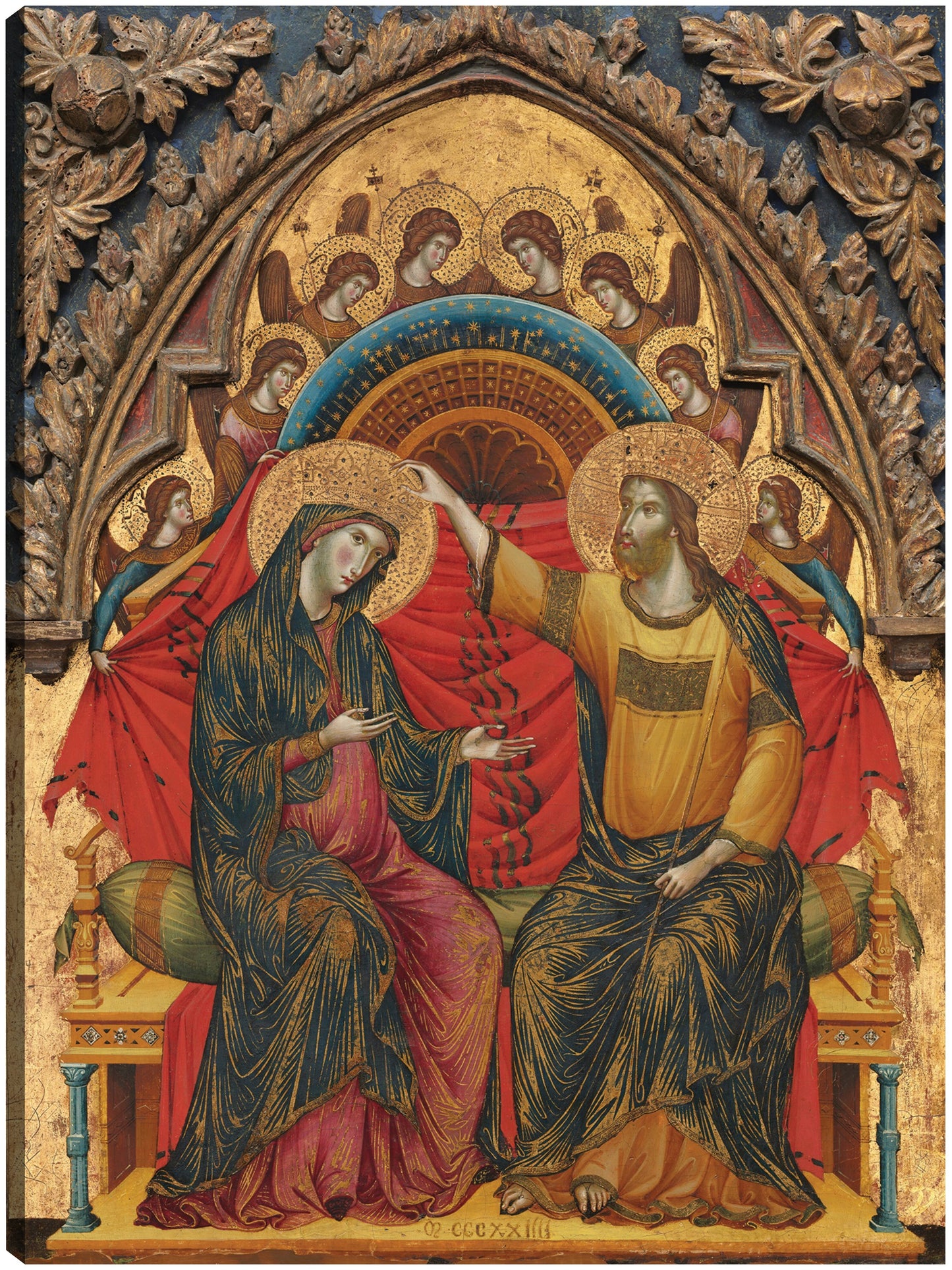 La Coronación de la Virgen, 1324 - Master of the Washington Coronation