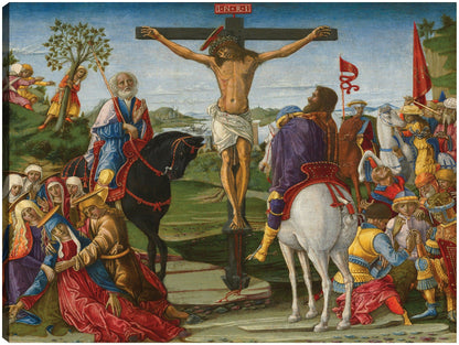 La Crucifixión, probablemente 1491 - Benvenuto di Giovanni