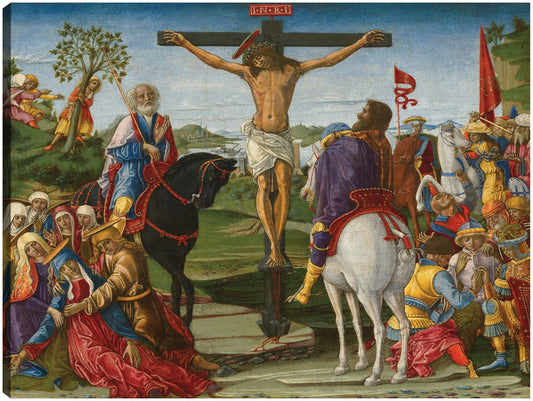 La Crucifixión, probablemente 1491 - Benvenuto di Giovanni