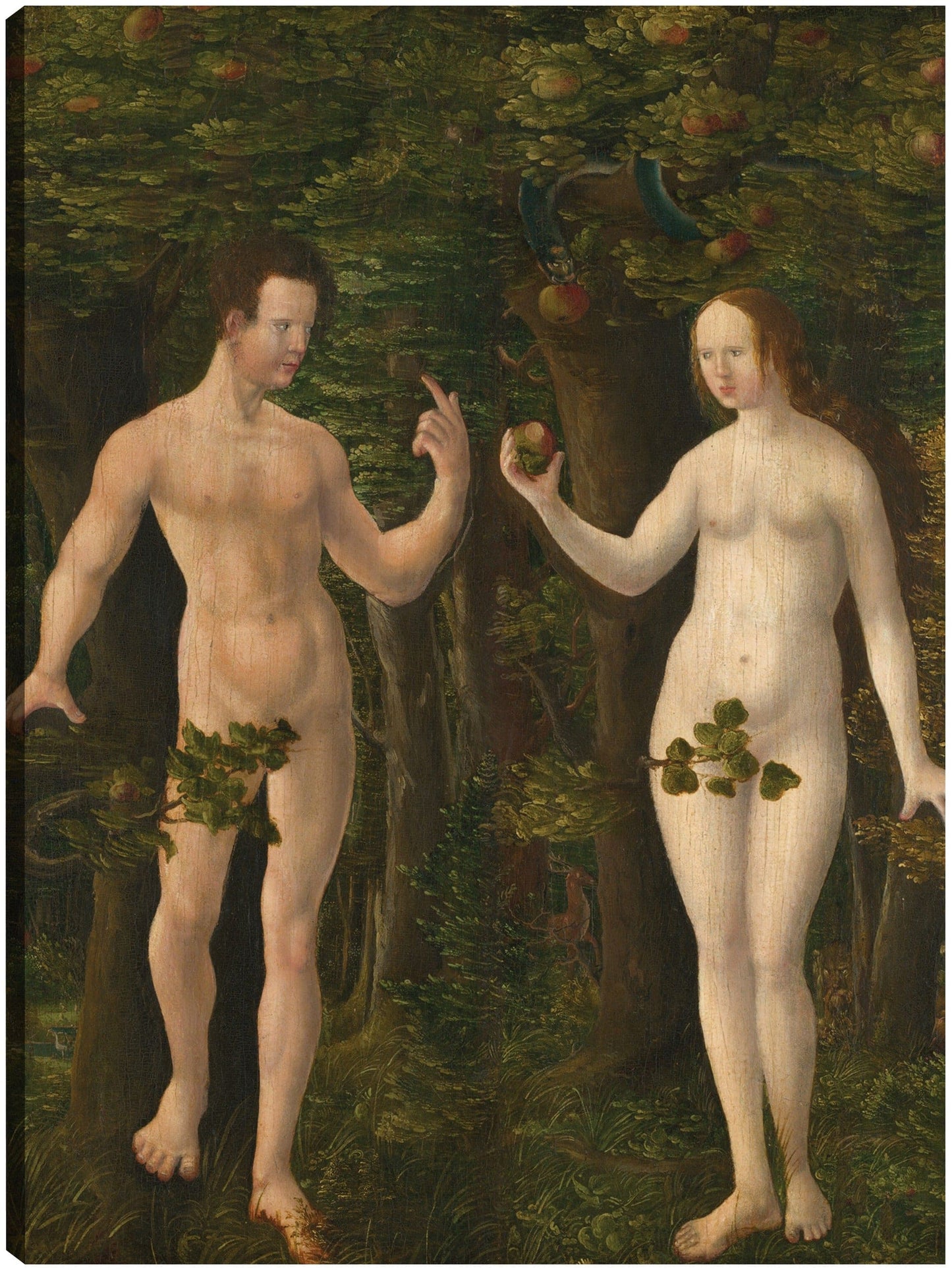 La caída del hombre [panel central], c. 1535 - Workshop of Albrecht Altdorfer