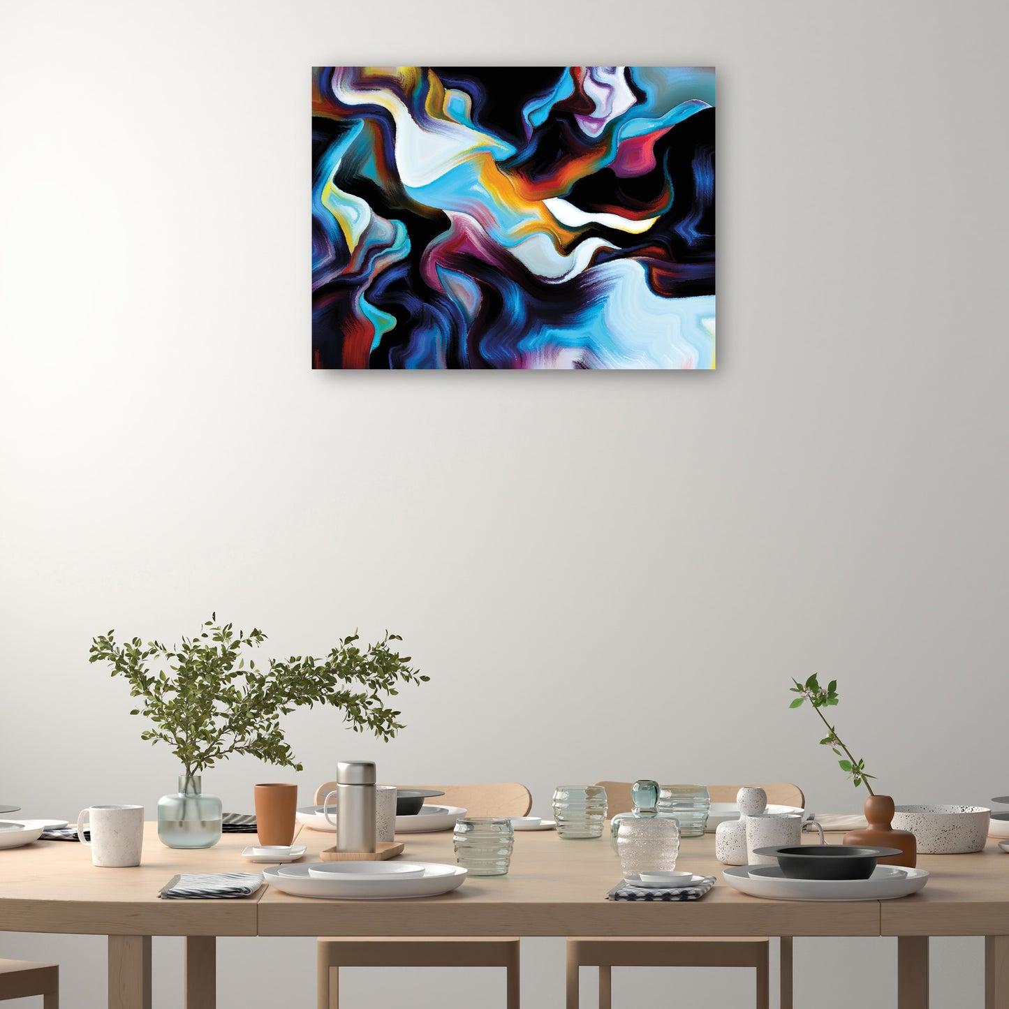 Formas de color azul aguamarina en el interior - DP Gallery