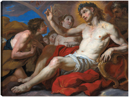 Apolo concede permiso a Faetón para conducir el carro del sol (1690) - Johann Michael Rottmayr