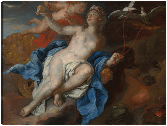 Venus y Cupido en la fragua de Vulcano (1690-95) - Johann Michael Rottmayr