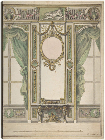 Diseño del interior de un palacio (1730-1797) - Workshop of Leonardo Marini