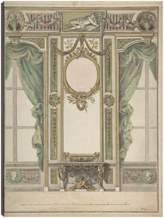 Diseño del interior de un palacio (1730-1797) - Workshop of Leonardo Marini