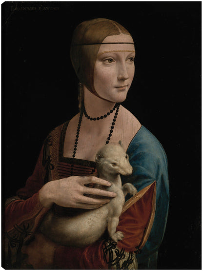 La dama del armiño - Retrato de Cecilia Gallerani (ca.1473-1536) (1490) - Leonardo da Vinci