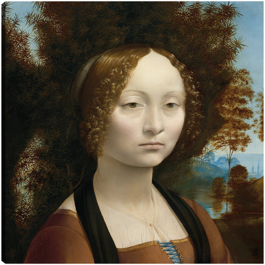 Ginevra de' Benci [anverso], c. 1474/1478 - Leonardo da Vinci