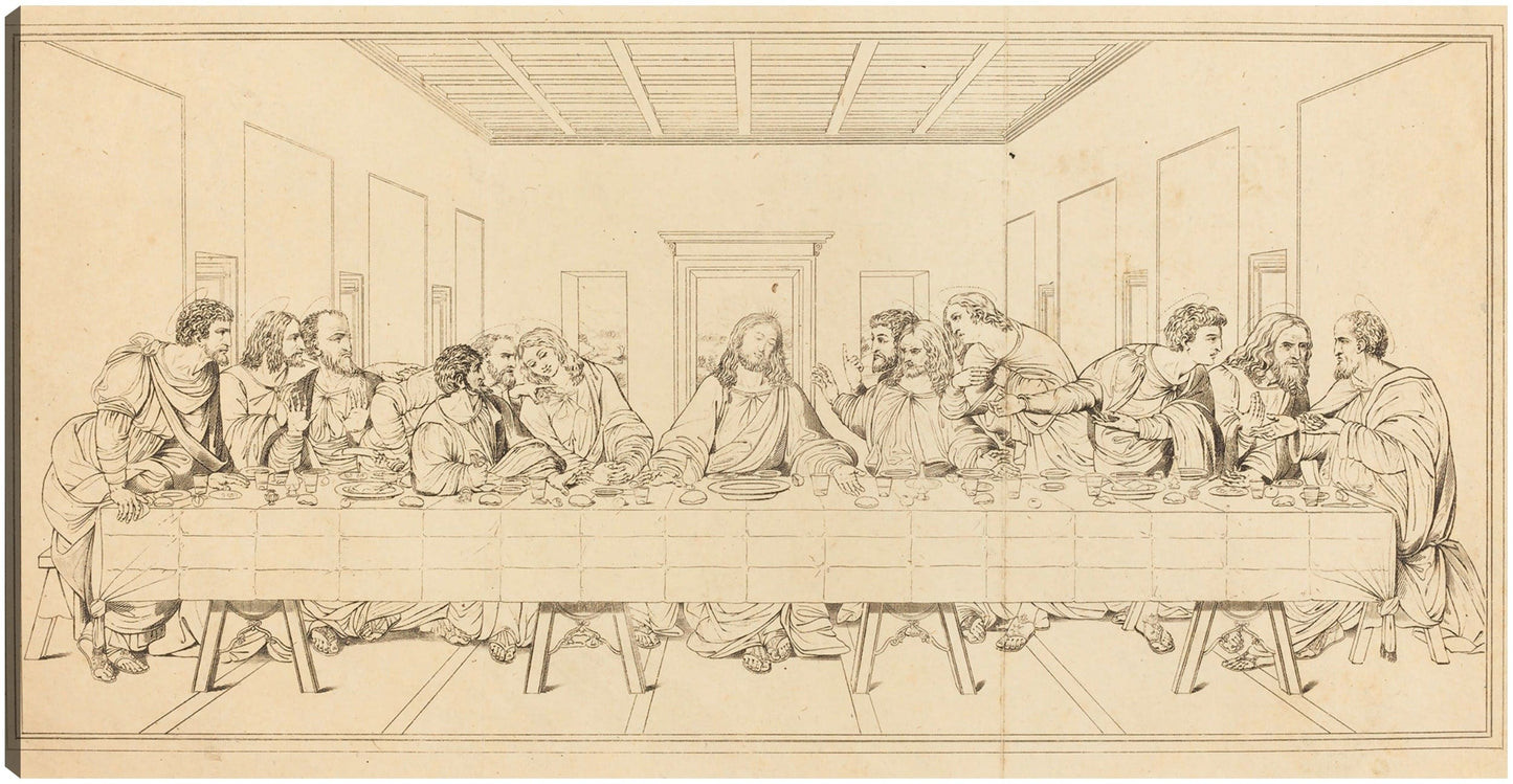 La Última Cena, probablemente del siglo XIX. - Leonardo da Vinci