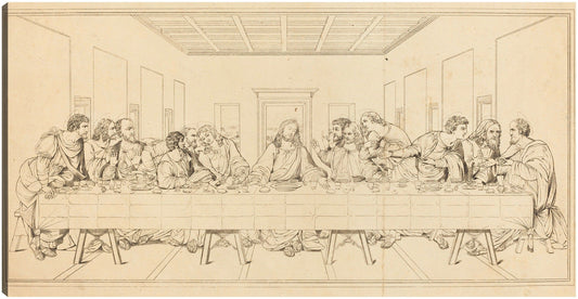La Última Cena, probablemente del siglo XIX. - Leonardo da Vinci