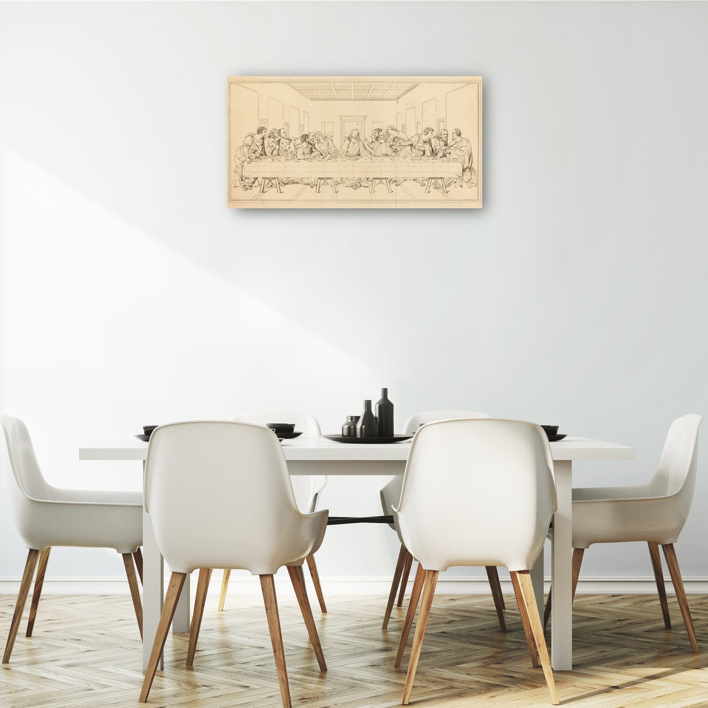 La última Cena, probablemente del siglo XIX. - Leonardo da Vinci
