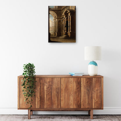 Vista del interior de un edificio. - Leonardo Coccorante