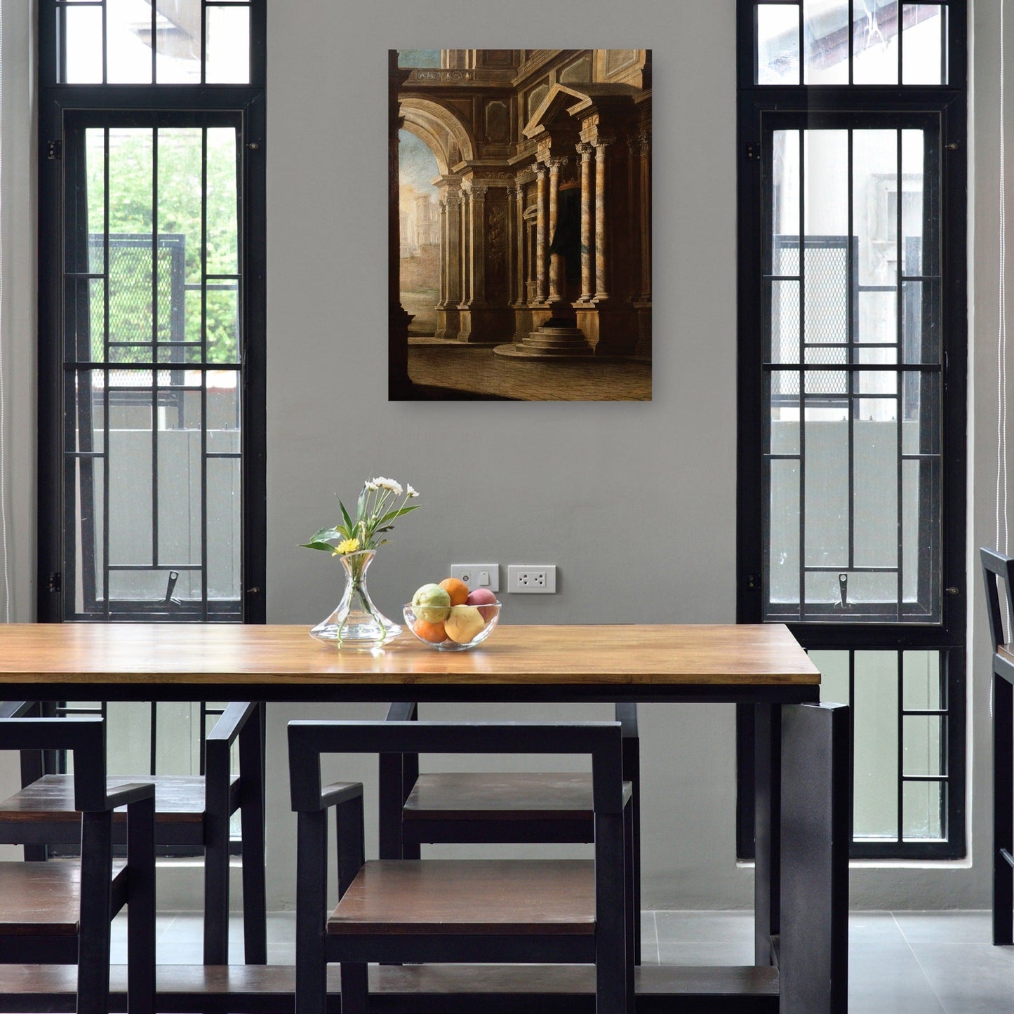 Vista del interior de un edificio. - Leonardo Coccorante