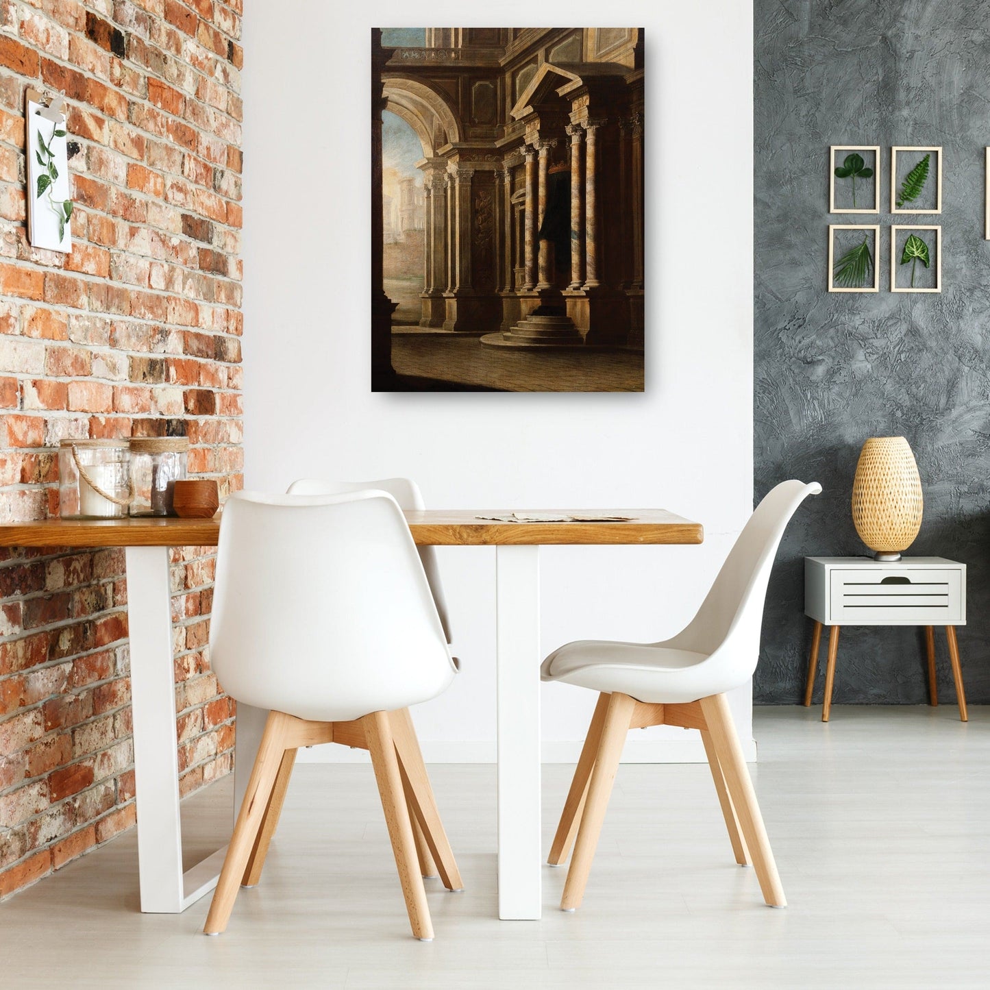 Vista del interior de un edificio. - Leonardo Coccorante