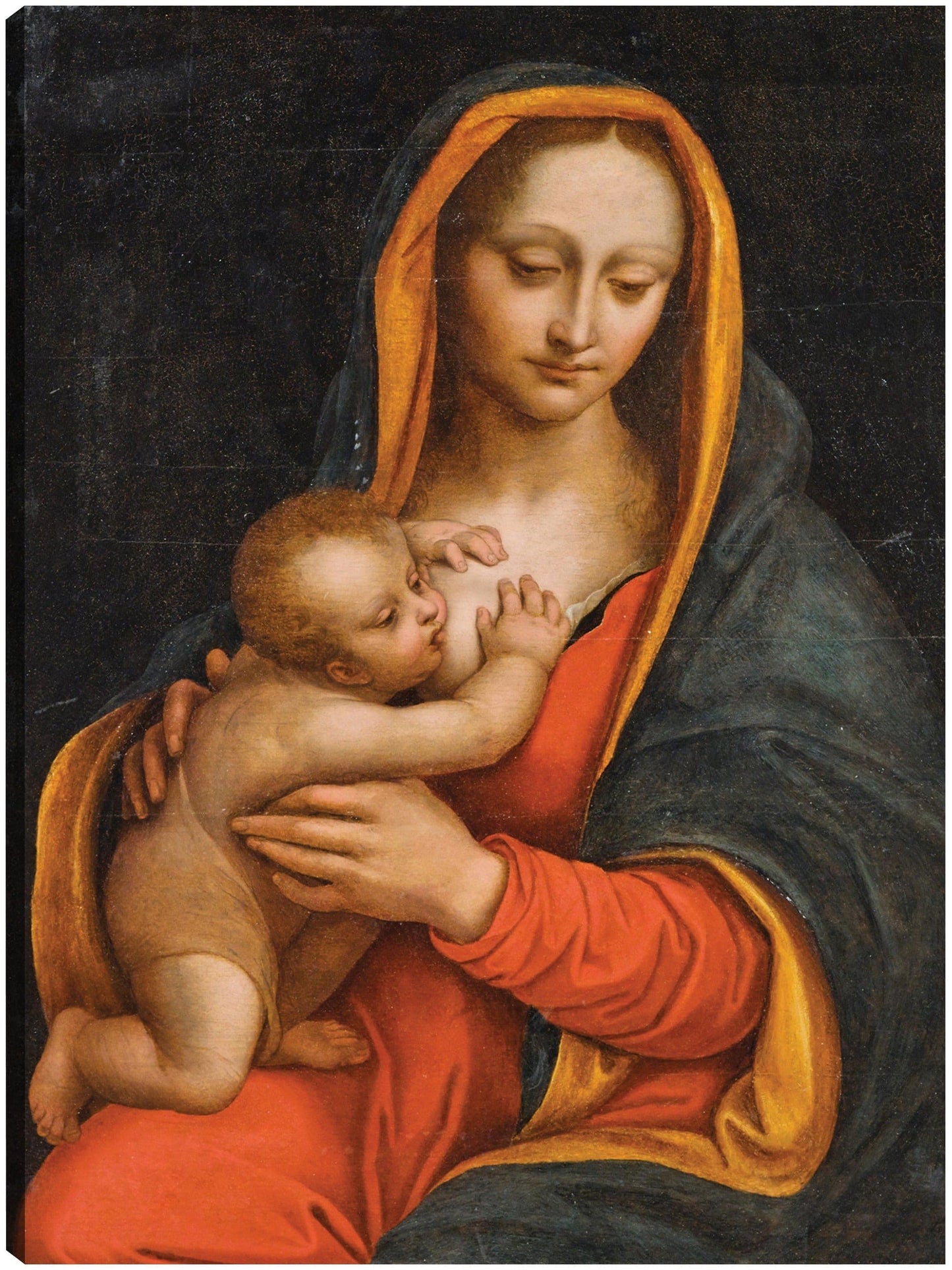 Virgen y el Niño (siglo XVI) - School of Leonardo