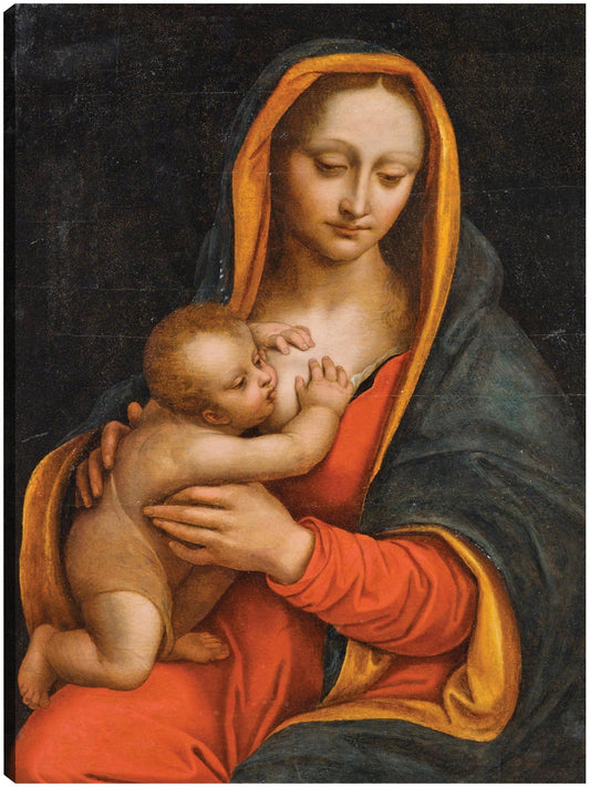 Virgen y el Niño (siglo XVI) - School of Leonardo