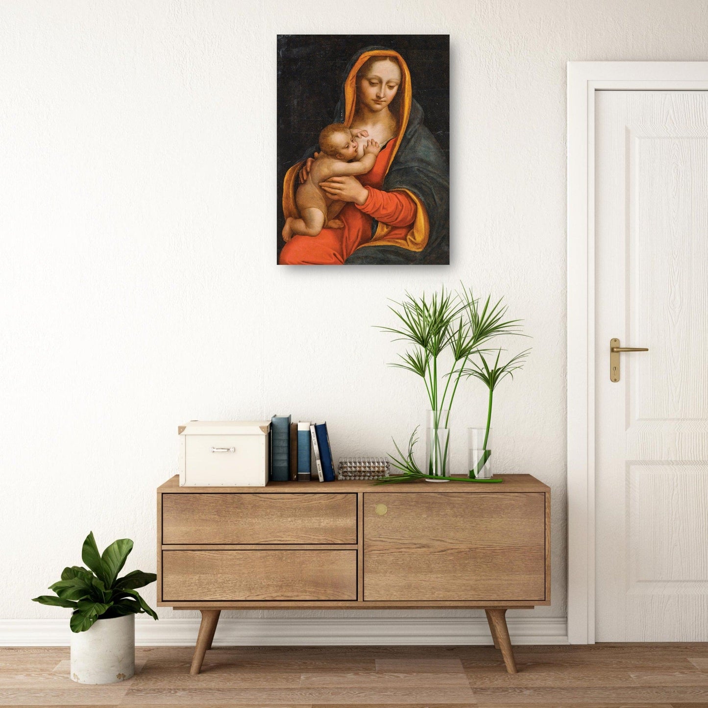 Virgen y el Niño (siglo XVI) - School of Leonardo
