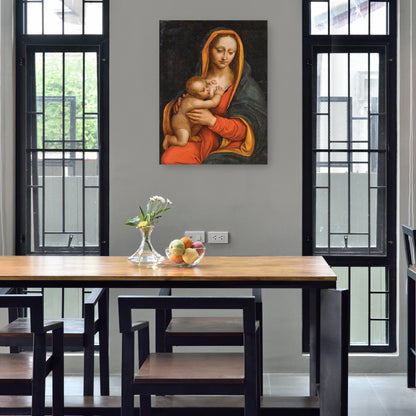 Virgen y el Niño (siglo XVI) - School of Leonardo