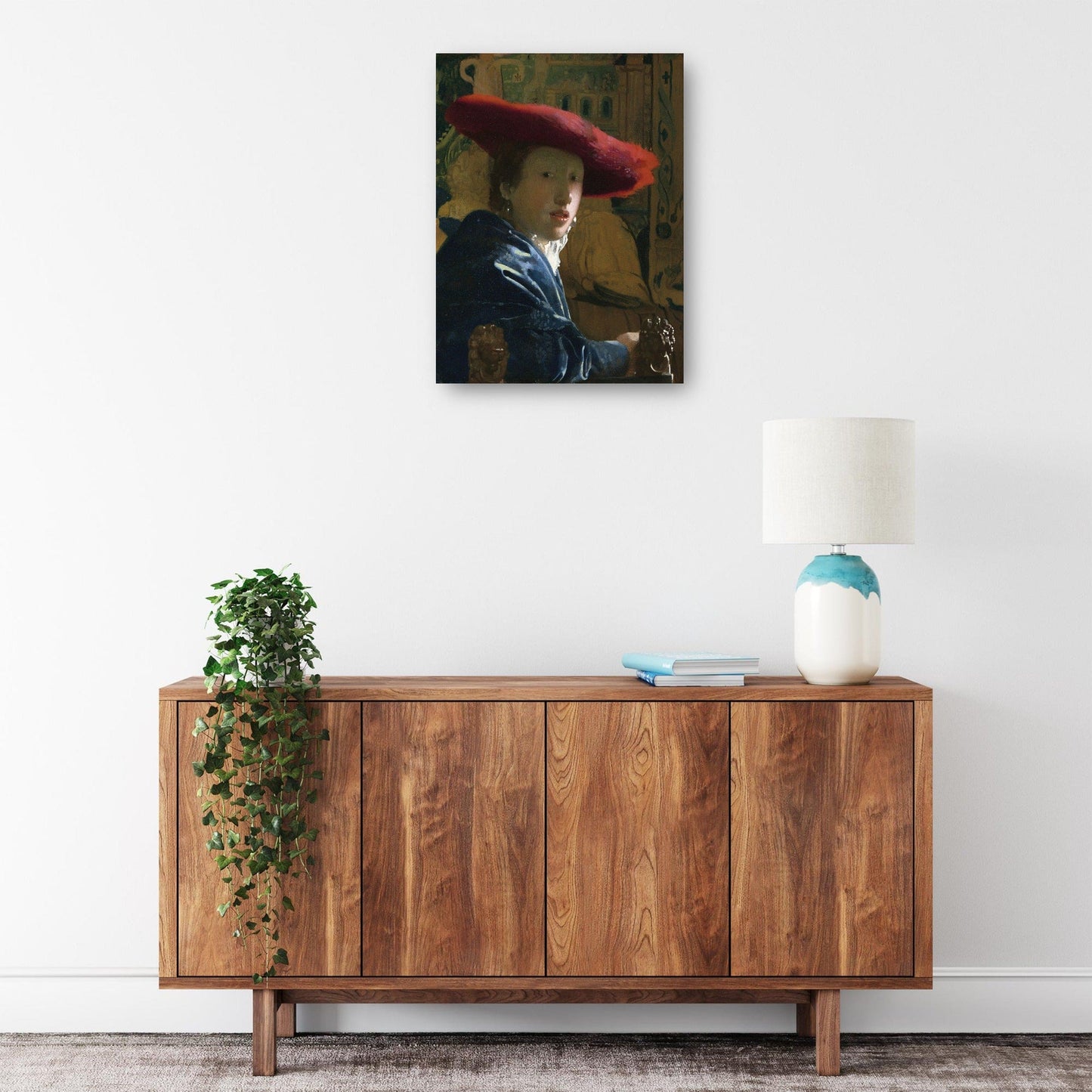 La chica del sombrero rojo (c. 1665-1666) - Johannes Vermeer