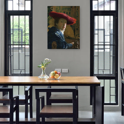 La chica del sombrero rojo (c. 1665-1666) - Johannes Vermeer