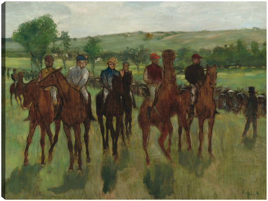 Los jinetes (c.1885) - Edgar Degas