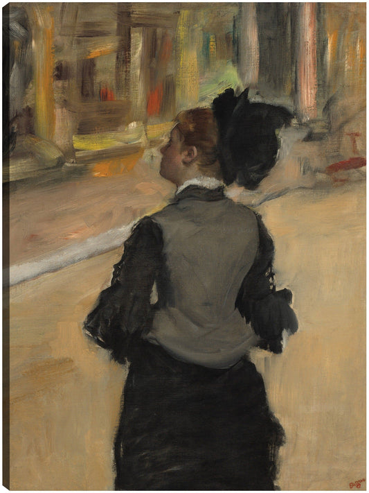 Mujer vista desde atrás (visita a un museo), c. 1879-1885 - Edgar Degas