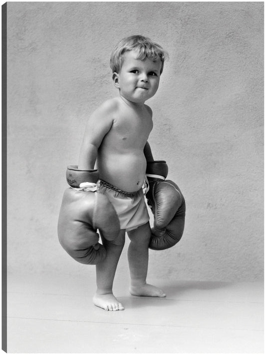 Boxeo Bebé Niño - Vintage Images