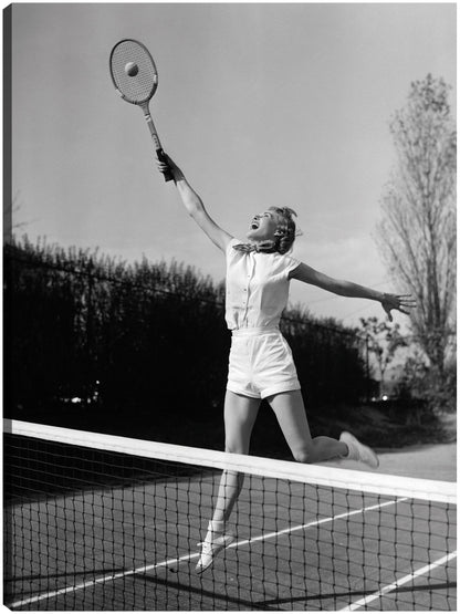 Overhead Lob Lady - Vintage Images