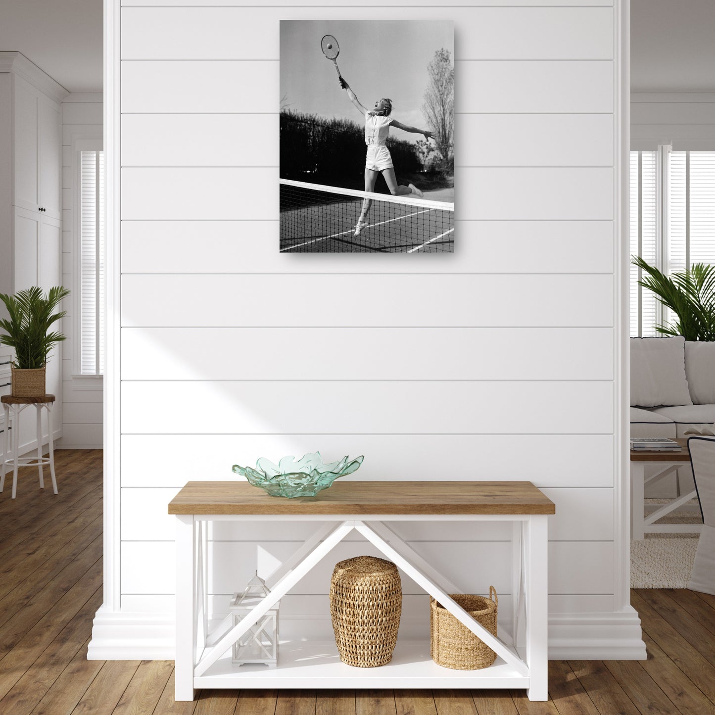 Overhead Lob Lady - Vintage Images