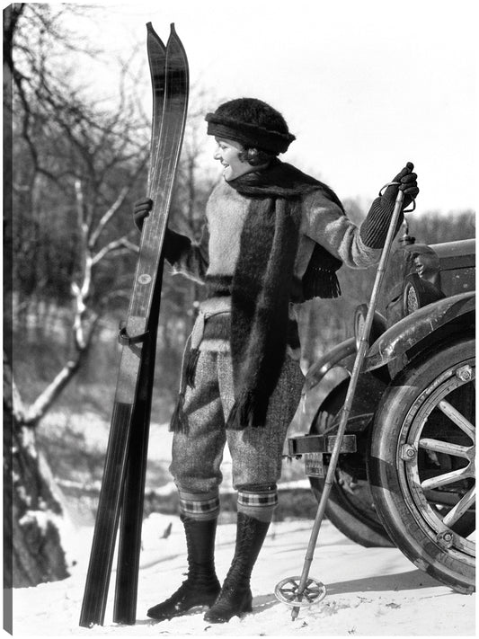 Equipo de esquí antiguo - Vintage Images