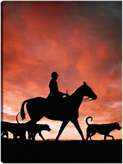 Puesta de sol ecuestre - Vintage Images