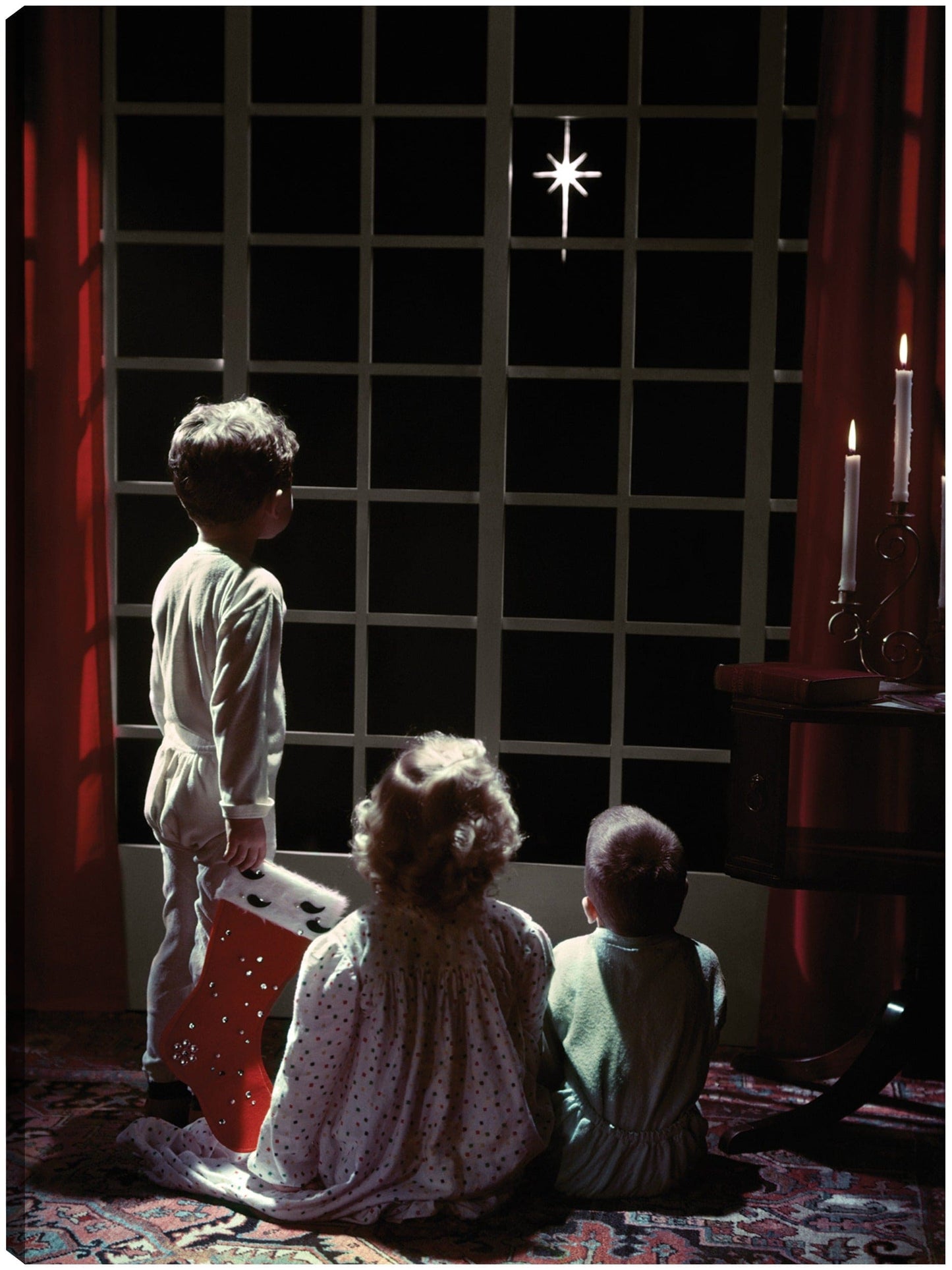 Familia de estrellas navideñas - Vintage Images