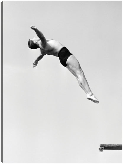 Hombre de buceo al revés - Vintage Images