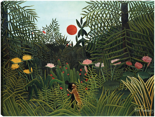 Tigre en una tormenta tropical (1891) - Henri Rousseau