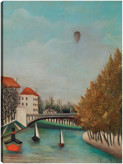 Estudio para la vista del Pont de Sèvres (Esquisse pour Vue du Pont de Sèvres) (1908) - Henri Rousseau