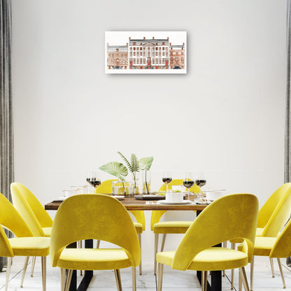 Casas del canal de Amsterdam en el Herengracht 471-477 - Johan Teyler