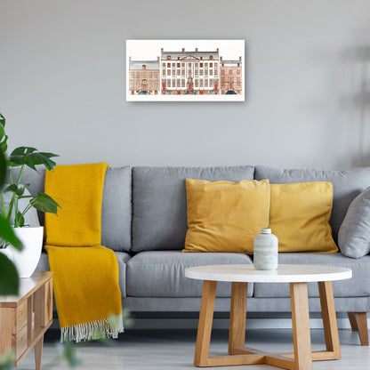 Casas del canal de Amsterdam en el Herengracht 471-477 - Johan Teyler