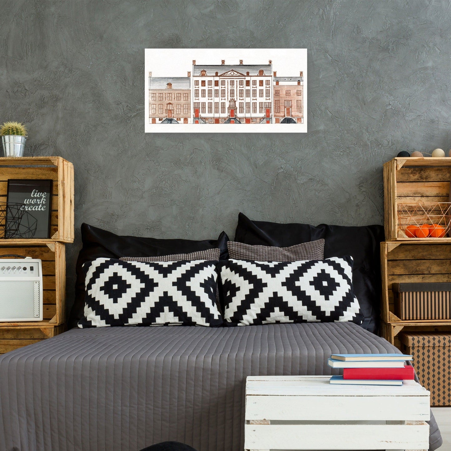 Casas del canal de Amsterdam en el Herengracht 471-477 - Johan Teyler