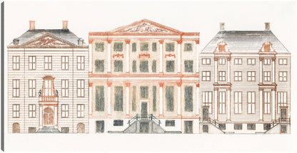 Casas del canal de Amsterdam en el Herengracht - Johan Teyler