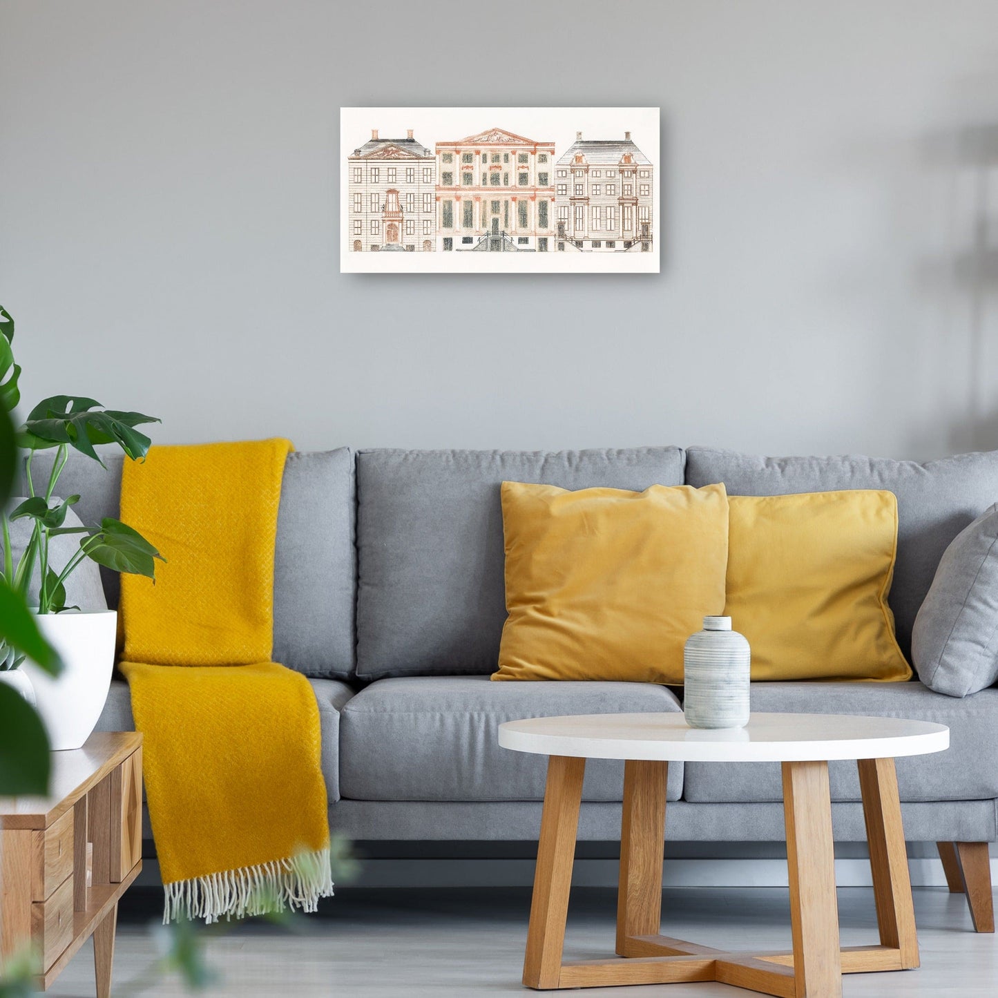 Casas del canal de Amsterdam en el Herengracht - Johan Teyler