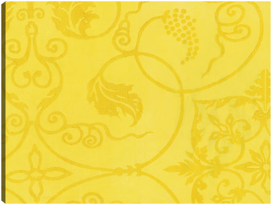 Grabado en madera original vintage japonés -amarillo - Taguchi Tomoki