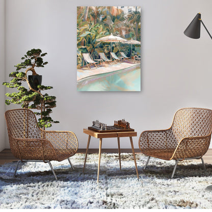 Junto a la piscina - Studio Arts