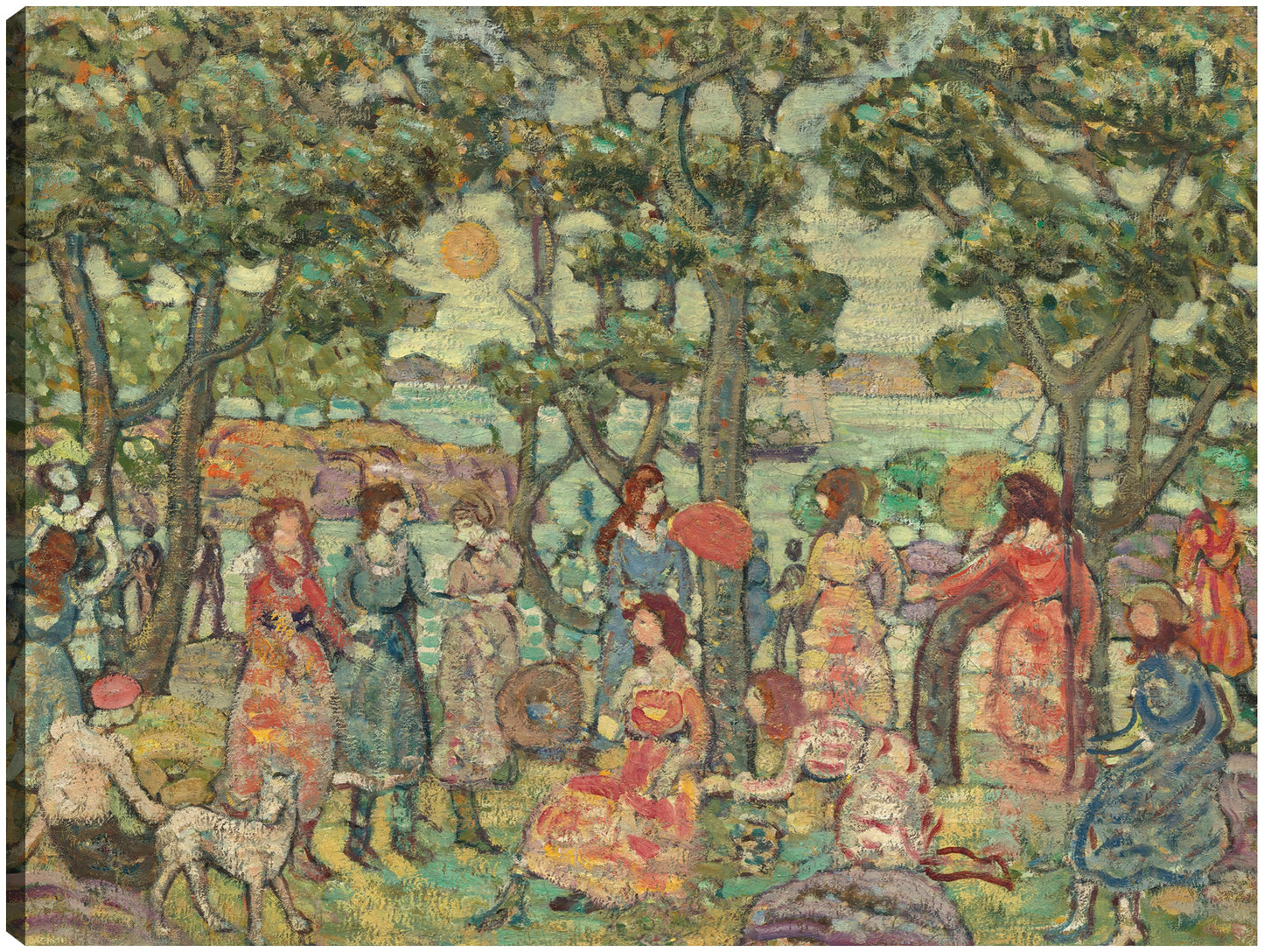 Paisaje con figuras, 1921 - Maurice Prendergast