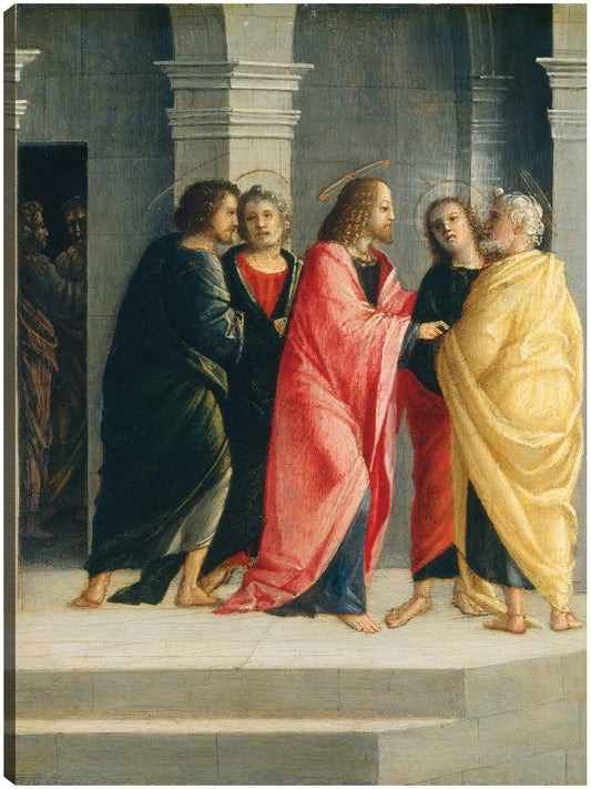 Cristo instruyendo a Pedro y Juan a prepararse para la Pascua c.1504 - Vincenzo Civerchio