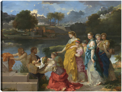El hallazgo de Moisés c. 1655/1660 - Sébastien Bourdon