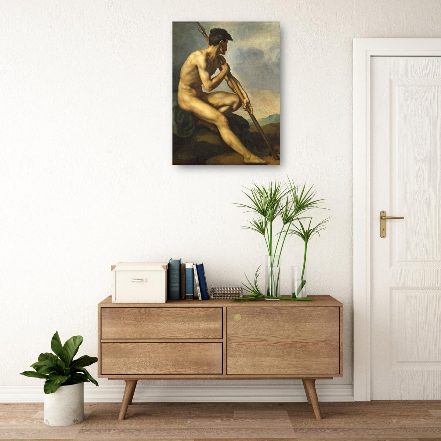 Guerrero desnudo con lanza c. 1816 - Théodore Gericault