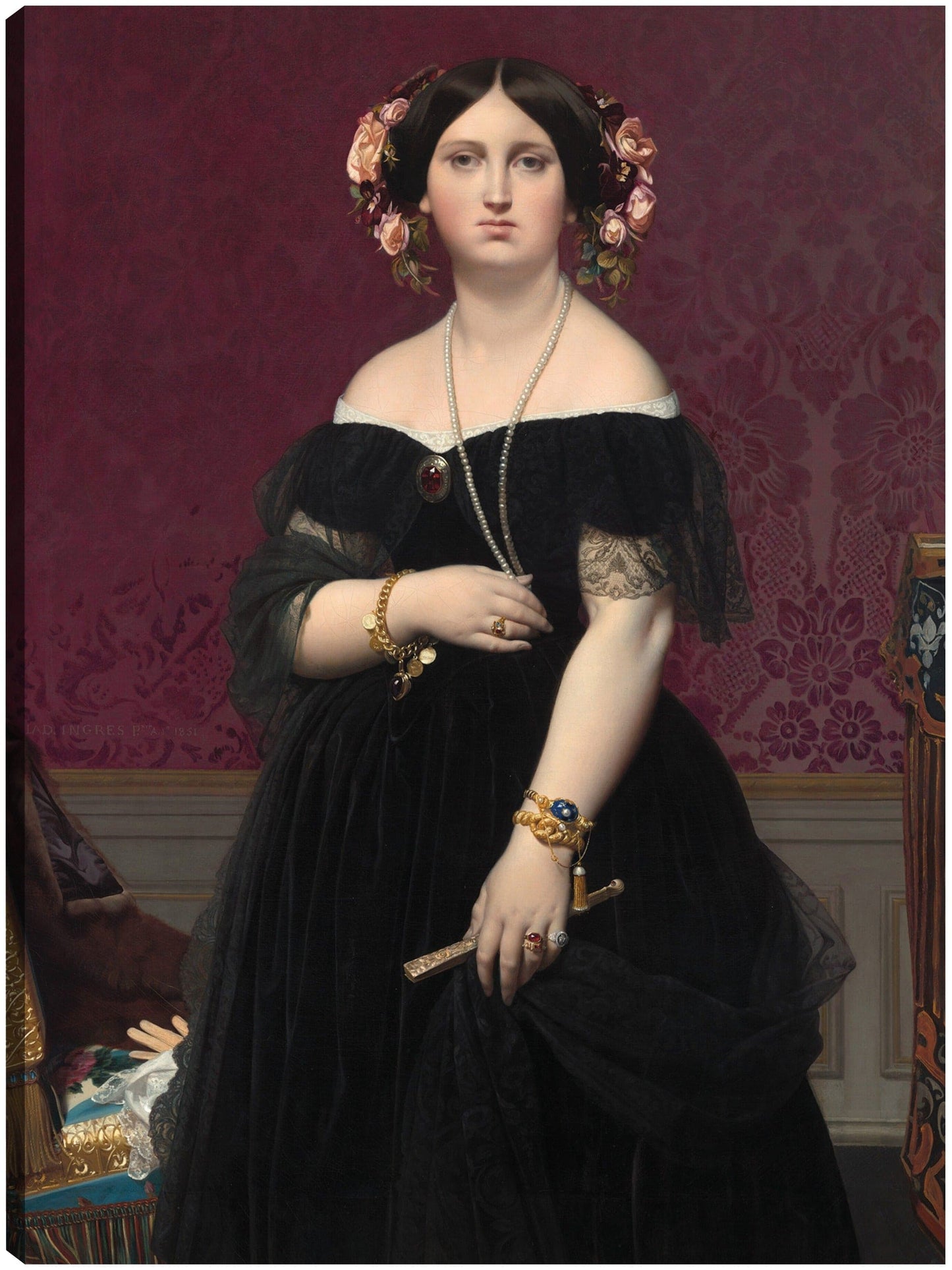 Señora Moitessier c 1851 - Jean-Auguste-Dominique Ingres